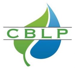 CBLP-Logo green leaf and blue water drop with the CBLP across the center