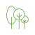 Tree planting: urban and reforestation icon